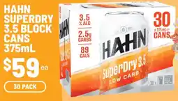 Supa Valu Hahn SuperDry 3.5 Block Cans offer