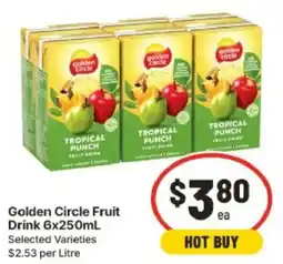 IGA Golden Circle Fruit Drink offer
