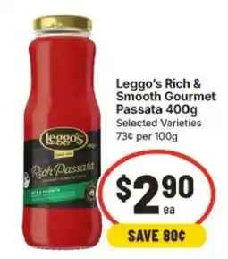 IGA Leggo's Rich & Smooth Gourmet Passata offer