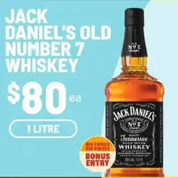 IGA Jack Daniel's Old Number 7 Whiskey offer
