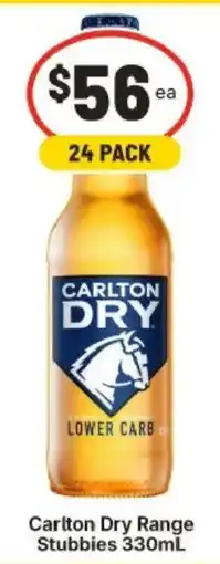 IGA Carlton Dry Range Stubbies offer