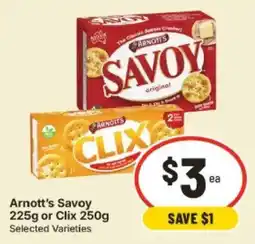IGA Arnott's Savoy or Clix offer