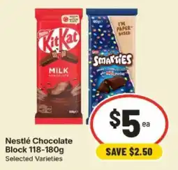 IGA Nestlé Chocolate Block Selected Varieties offer