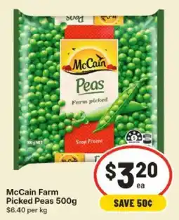 IGA McCain Farm Picked Peas offer