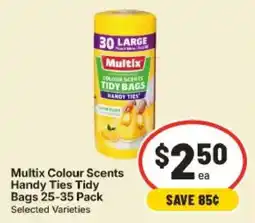 IGA Multix Colour Scents Handy Ties Tidy Bags offer