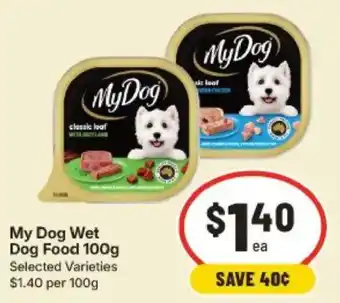 IGA My Dog Wet Dog Food offer