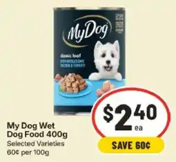 IGA My Dog Wet Dog Food offer