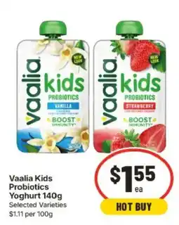 IGA Vaalia Kids Probiotics Yoghurt offer