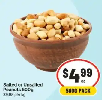 IGA Salted or Unsalted Peanuts offer