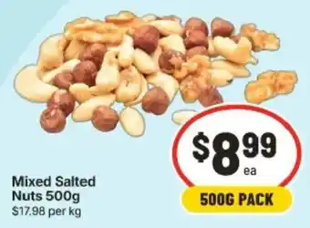 IGA Mixed Salted Nuts offer