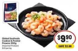 IGA Global Seafoods Cooked & Peeled Prawns offer