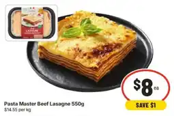 IGA Pasta Master Beef Lasagne offer