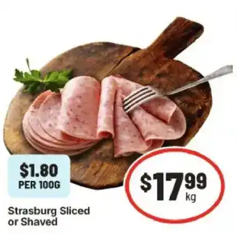 IGA Strasburg Sliced or Shaved offer