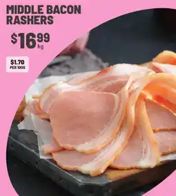 IGA Middle Bacon Rashers offer
