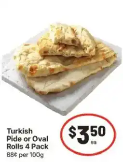 IGA Turkish Pide or Oval Rolls offer