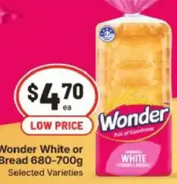 IGA Wonder White or Bread offer