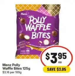 IGA Menz Polly Waffle Bites offer