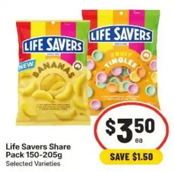 IGA Life Savers Share Pack Selected Varieties offer