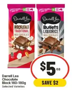 IGA Darrell Lea Chocolate Block offer