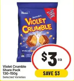 IGA Menz Violet Crumble offer