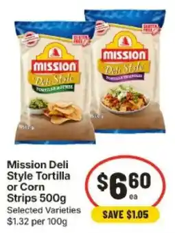 IGA Mission Deli Style Tortilla or Corn Strips offer