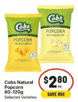 IGA Cobs Natural Popcorn offer