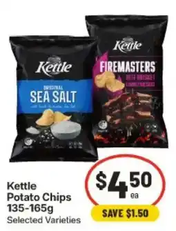 IGA Kettle Potato Chips Selected Varieties offer