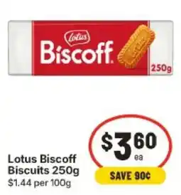IGA Lotus Biscoff Biscuits offer