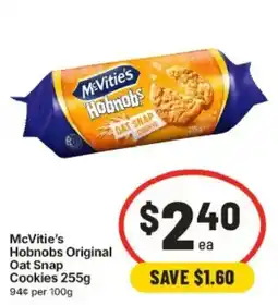 IGA McVitie's Hobnobs Original Oat Snap Cookies offer
