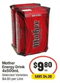 IGA Mother Energy Drink offer
