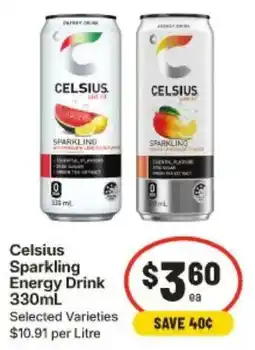 IGA Celsius Sparkling Energy Drink offer