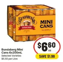 IGA Bundaberg Mini Cans offer