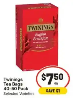 IGA Twinings Tea Bags offer