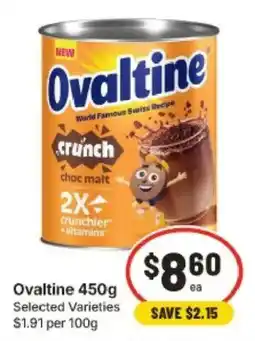 IGA Ovaltine crunch choc malt offer