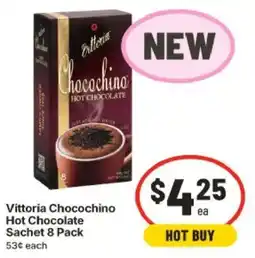 IGA Vittoria Chocochino Hot Chocolate Sachet offer