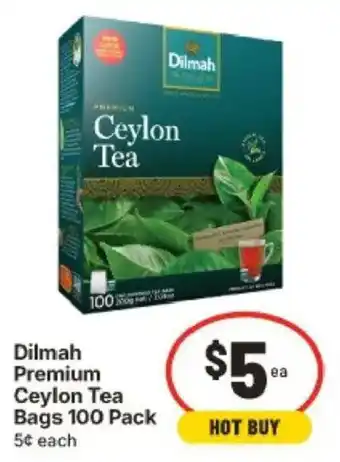 IGA Dilmah Premium Ceylon Tea Bags offer