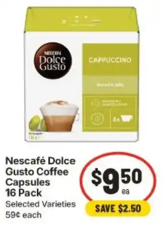 IGA Nescafe Dolce Gusto Coffee Capsules offer