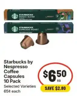 IGA Starbucks by Nespresso Coffee Capsules offer