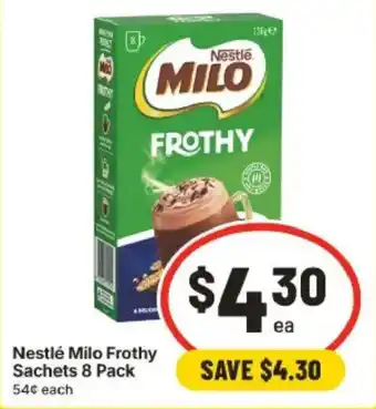 Nestlé Milo Frothy Sachets
