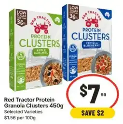 IGA Red Tractor Protein Granola Clusters offer