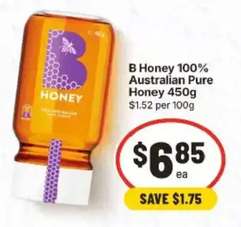 IGA B Honey 100% Australian Pure Honey offer