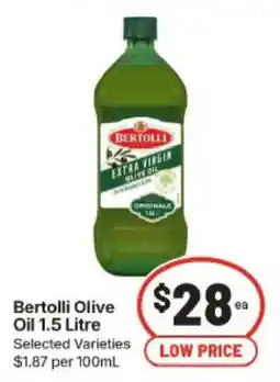 IGA Bertolli Olive Oil 1.5 Litre offer