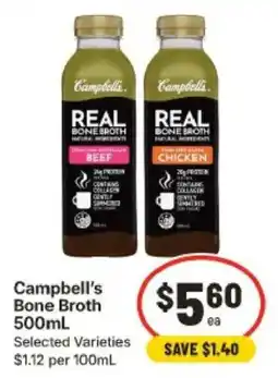 IGA Campbell's Bone Broth offer