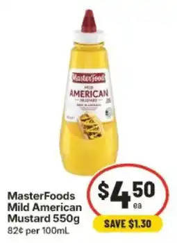 IGA MasterFoods Mild American Mustard offer