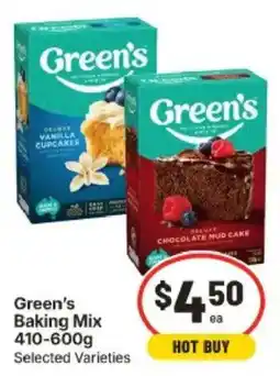 IGA Green's Baking Mix offer