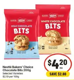 IGA Nestlé Bakers' Choice Chocolate Bits offer