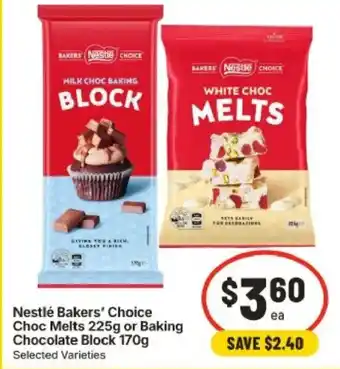IGA Nestlé Bakers' Choice Choc Melts offer