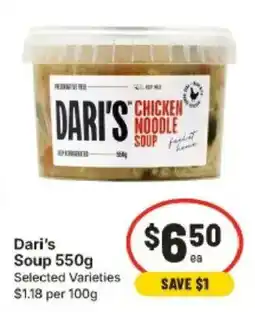 IGA Dari's Chicken Noodle Soup offer