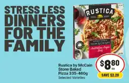 IGA Rustica by McCain Stone Baked Pizza offer