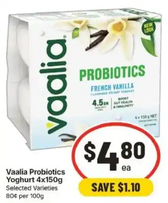 IGA Vaalia Probiotics Yoghurt offer